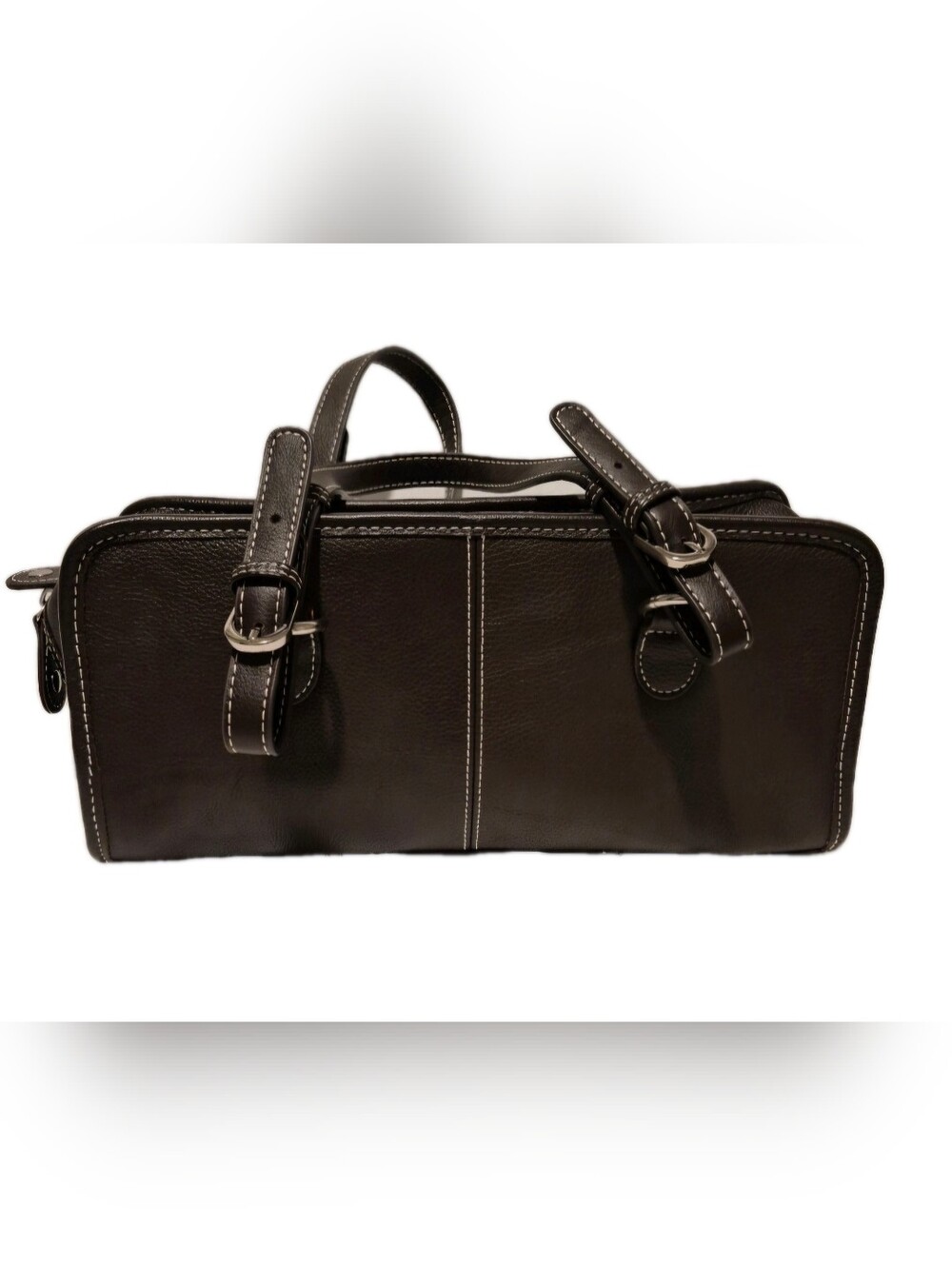 AmeriLeather Classy Leather Satchel  Brown Shoioulder Bag